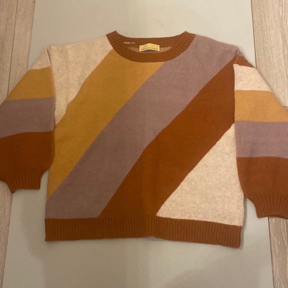 how.very.loved from lizard thicket brand ew Muti colored sweater small